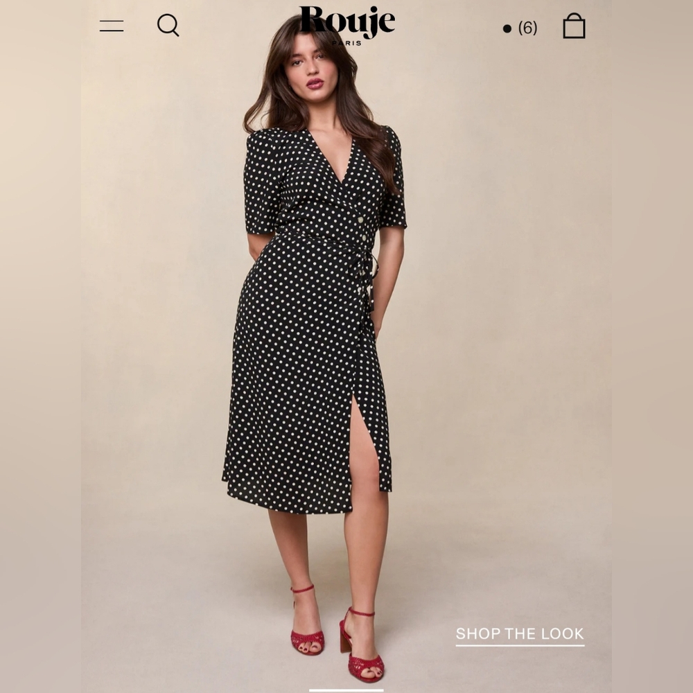 rouge floral Gabin dress